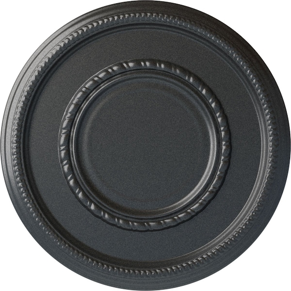 Ekena Millwork Federal Roped Large Ceiling Medallion (Fits Canopies up to 7 3/4"), 17 3/8"OD x 1 1/8"P, Pewter CM17FEPES - main